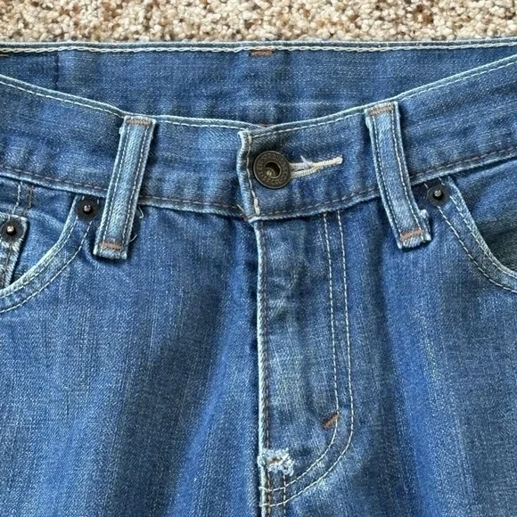 Levi's 514 Slim Straight Jeans Men 31x30 Medium Wash Cotton Zip Fly Pockets - Picture 5 of 16